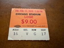 1978 Chicago Bulls Supersonics Basketball Ticket Jerry Sloan Jersey Retirement