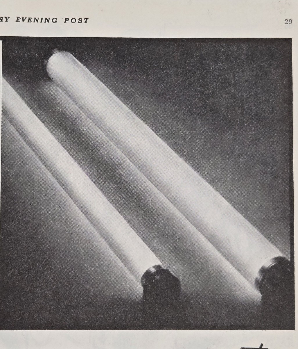 1938 GE Mazda Projector & Fluorescent Lamps Print Ad 10