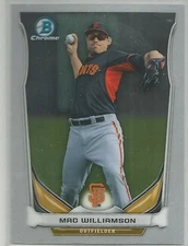 Mac Williamson SF Giants 2014 Bowman Chrome Draft Top Prospect