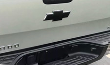 2007-2013 Silverado Bowtie Rear Plastic Overlay In Matte Black 2007-2013 Silverado Bowtie Rear Plastic Overlay In Matte Black