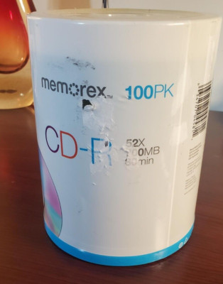 New Factory Sealed Memorex CD-R Digital Media 52X 700mb 80Min 100 Pack