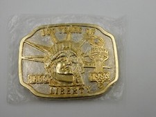 Vintage 100 Years Of Liberty Statue Of Liberty 1886-1986 Belt Buckle NIP