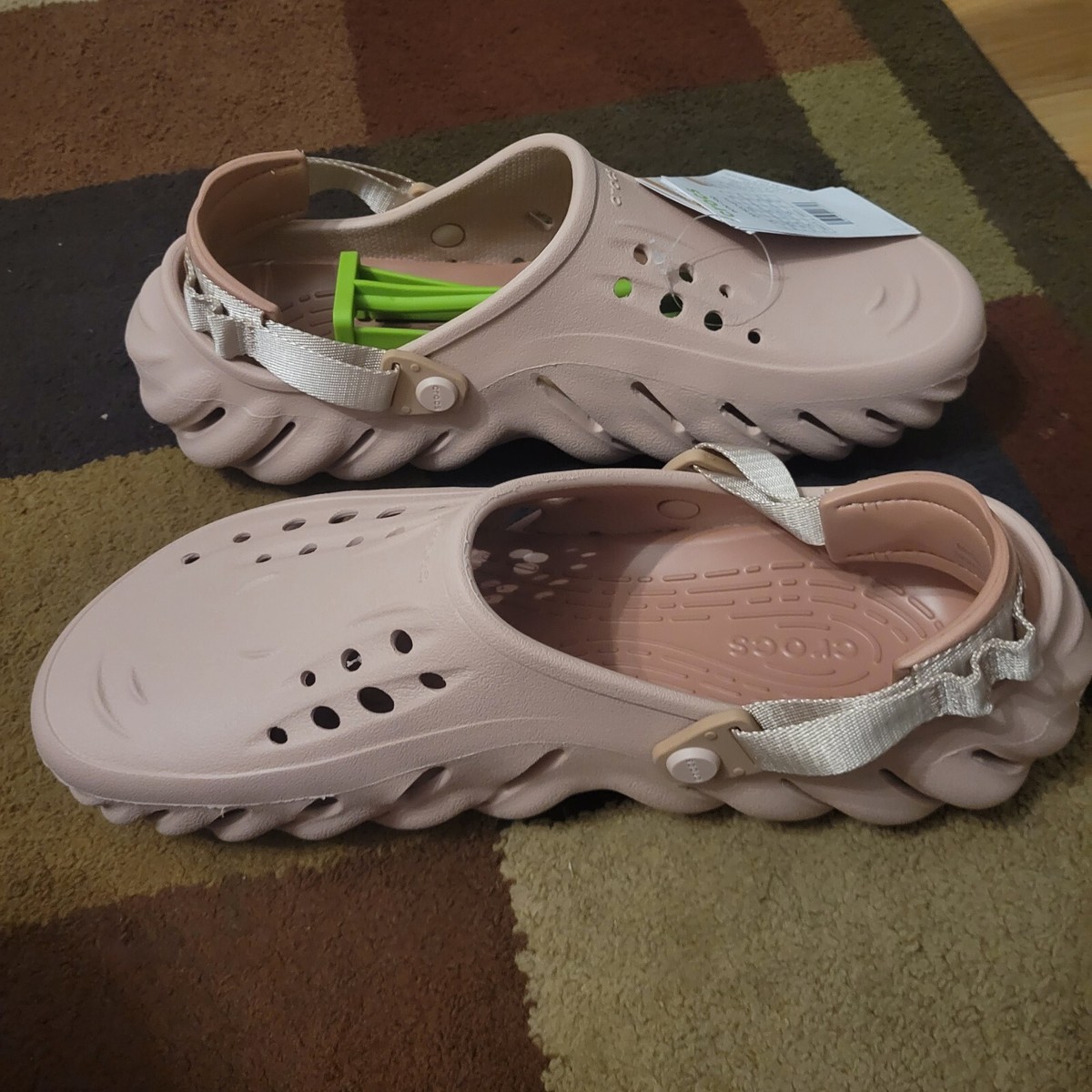Crocs Echo Waterproof All-Weather Pink Clay Clog 207937-6TY