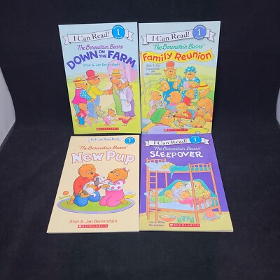 The Berenstain Bears I can Read Children Paperback Book lot -Beginning 1 Reading