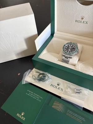 Rolex Submariner 126610LV Silver Oyster Bracelet with Green Bezel