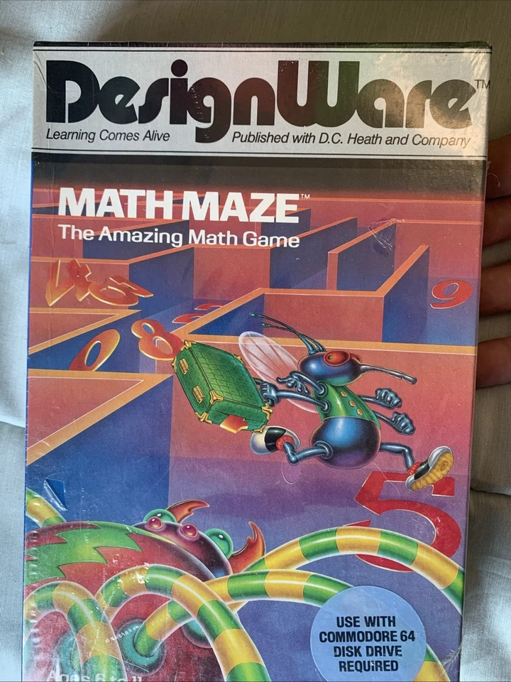 Math Game Computer Commodore 64 Math Maze New Sealed FREE SHIPPING - Image 4 of 4