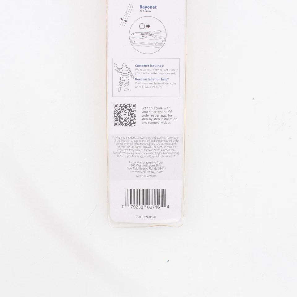 Escobilla limpiaparabrisas Michelin 16" RainForce All Weather Performance Series marco de acero Foto 4 de 4