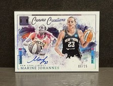 2025 Panini Impeccabile WNBA Marine Johannes Creazioni su Tela su Card Auto /25