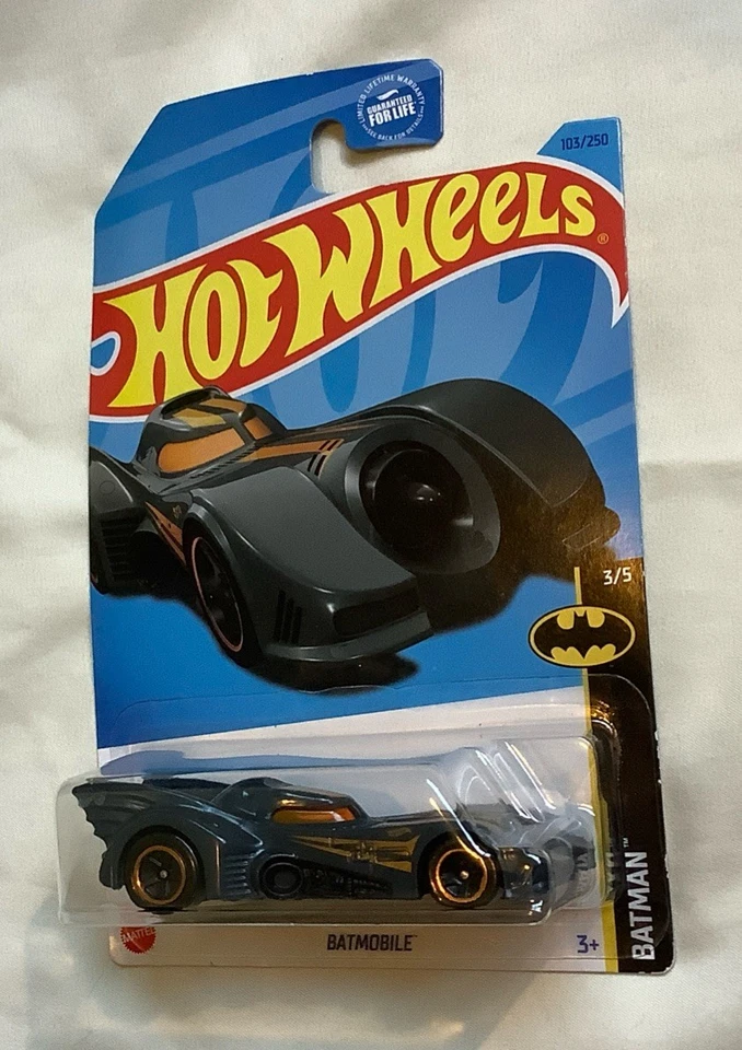 Complete 5 of 5 Set of 2023 Release Batman Inspired Hot Wheels - Unopened - Image 4 of 4