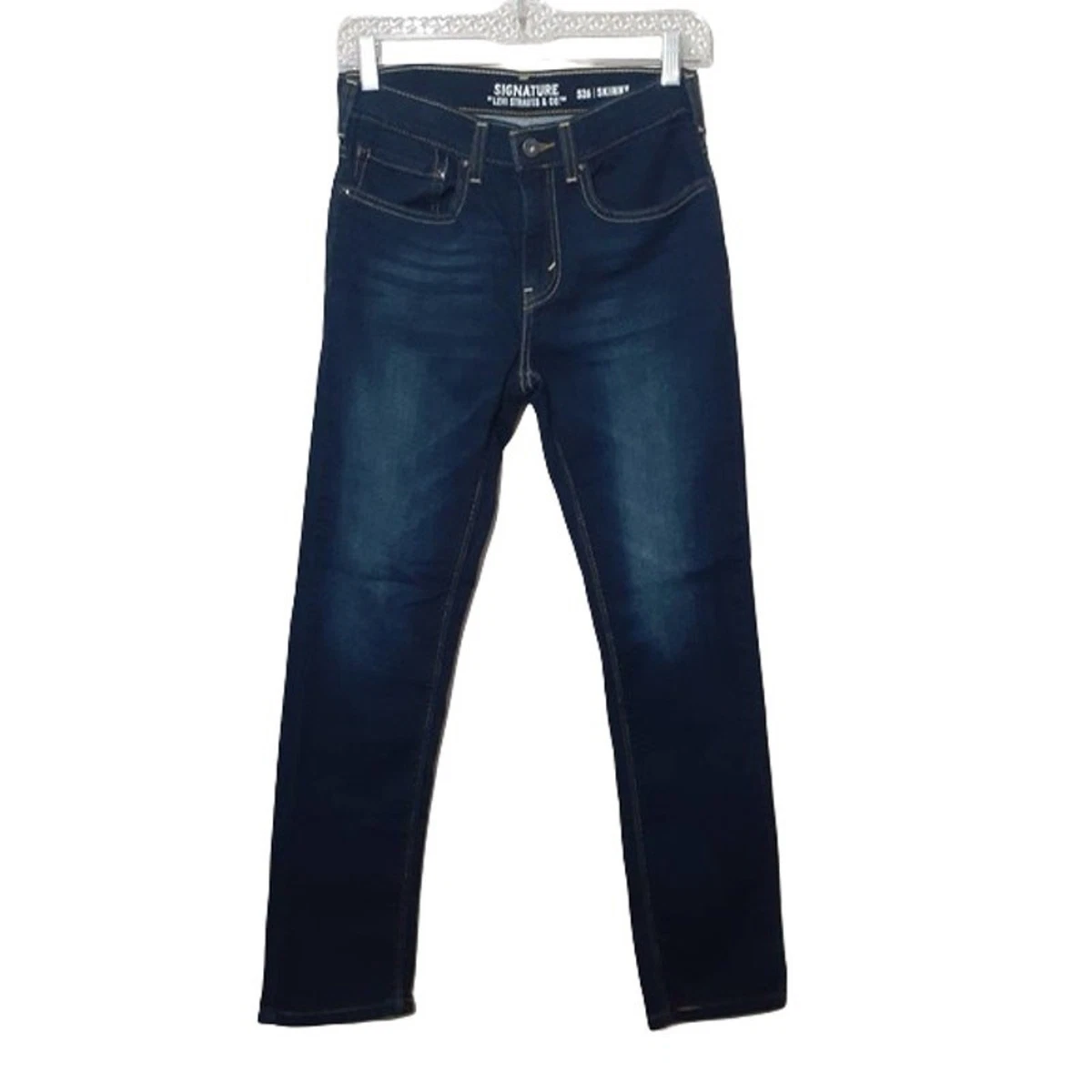 Jeans bleu foncé jambe étroite (s) - Signature by Levi Strauss