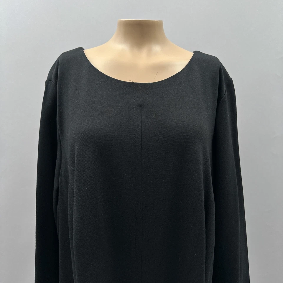 Eliza J Dress Women 20W Black A-Line 3/4 Sleeve Party Cocktail Office Stretch - Image 2 of 4