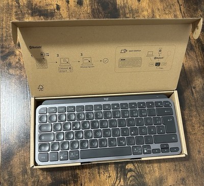Logitech MX Keys Mini Kabellose Bluetooth Tastatur Schwarz QWERTZ Windows/Mac