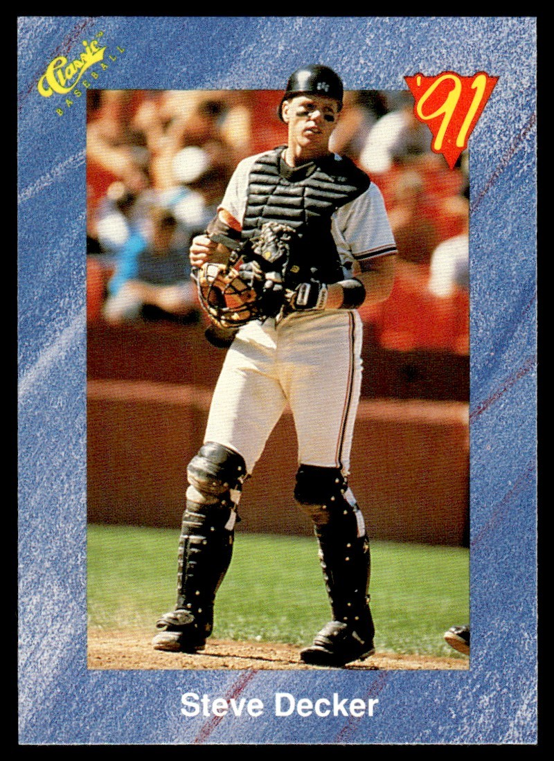 1991 Classic I Steve Decker San Francisco Giants #T7