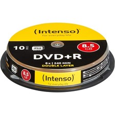 10 Intenso Rohlinge DVD+R Double Layer 8,5GB ...