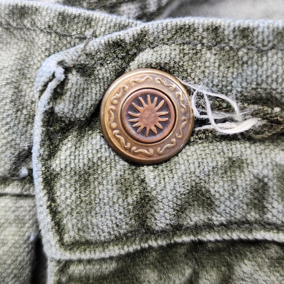 Jeans Forenza vintage años 80 para mujer 14 verde denim tiro alto cónicos holgados grunge Foto 2 de 4