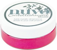 2 Pack - Nuvo Embellishment Mousse-Pink Flambe - NEM-813