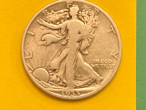 1935 D Walking Liberty Half Dollar - Very Good Condition
