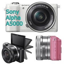 Sony Alpha A5000 Flip-screen Camera 20.1 MP Mirrorless with PZ 16-50mm Lens
