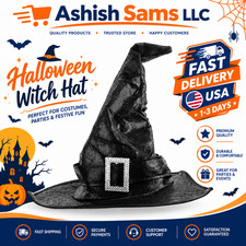 Srnede Witch Hat Witches Hats Halloween Women Adult Wizard Cosplay Party