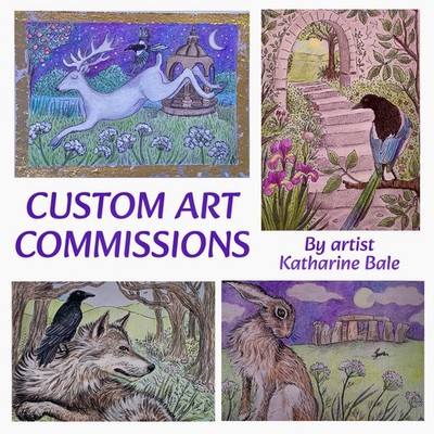 ACEO ORIGINAL - Custom Art Commission-  by artist Katharine Bale