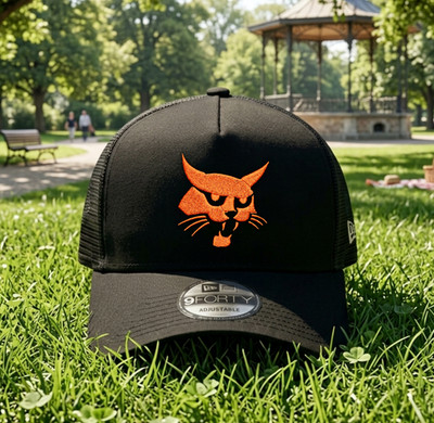 Bobcat Equipment Logo Embroidered Trucker Hat Mesh Back Adjustable Snapback Cap