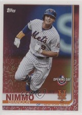 2019 Topps Opening Day Red Foil Brandon Nimmo #161 yz8