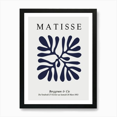 Matisse Minimal Cutout 6 Kunstdruck gerahmt Wandbild Poster Leinwanddruck Bild