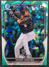2023 Bowman Sapphire 1st Aqua Refractor /55 Wilber Sanchez #BCP-6 White Sox