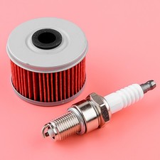 Oil Filter Spark Plug Fit for Honda Quad TRX 300 350 400 420 450 500 1988-2020