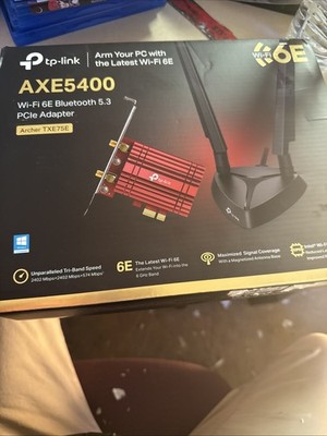 TP-Link WiFi 6E Intel AX210 AXE5400 PCIe WiFi Card for PC (Archer TXE75E) - Tri 