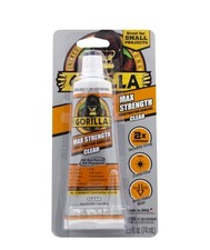 Gorilla Max Strength Construction Adhesive, All Surface Clear 2.5 fl.oz