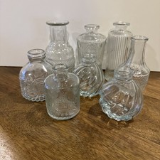 Glass Bud Vases Set of 8, Small, Clear, Shower Wedding All Occasion