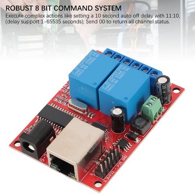 LAN Ethernet 2 Way Relay Board Delay Switch UDP Controller Module WEB Se SET