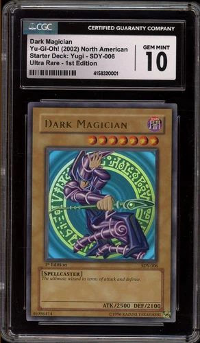 Yu-Gi-Oh! Dark Magician Starter Deck Yugi 1st Edition Ultra Rare SDY-006 CGC 10