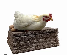 Washable Chicken Nesting Box Pads 6 Pcs Reusable Hens Nest Bedding Artificial