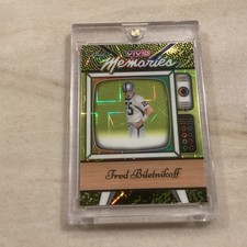 2025 Leaf Vivid Memories Fred Biletnikoff Yellow Laser #’d 1/1 