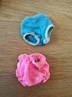 VTG Barbie Doll Undies Lingerie Bottoms blue pink white polka dot clothes