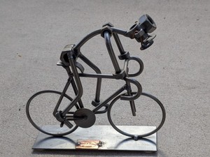 Handmade Steel Bicycle Sculpture Art Original Bike USA Made Nice Gift