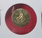 2012 The American Prospector - 1 Gram .999 Fine Silver Mini Round Coin Bar TONED