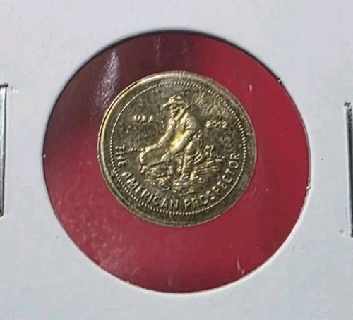 2012 The American Prospector - 1 Gram .999 Fine Silver Mini Round Coin Bar TONED