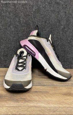 Nike Air Max 2090 White Pink Black Lifestyle Running Sneakers Youth Size 7Y