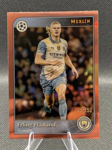 2024-25 Topps Merlin Uefa Club Competitions - Erling Haaland Rose Gold  /250