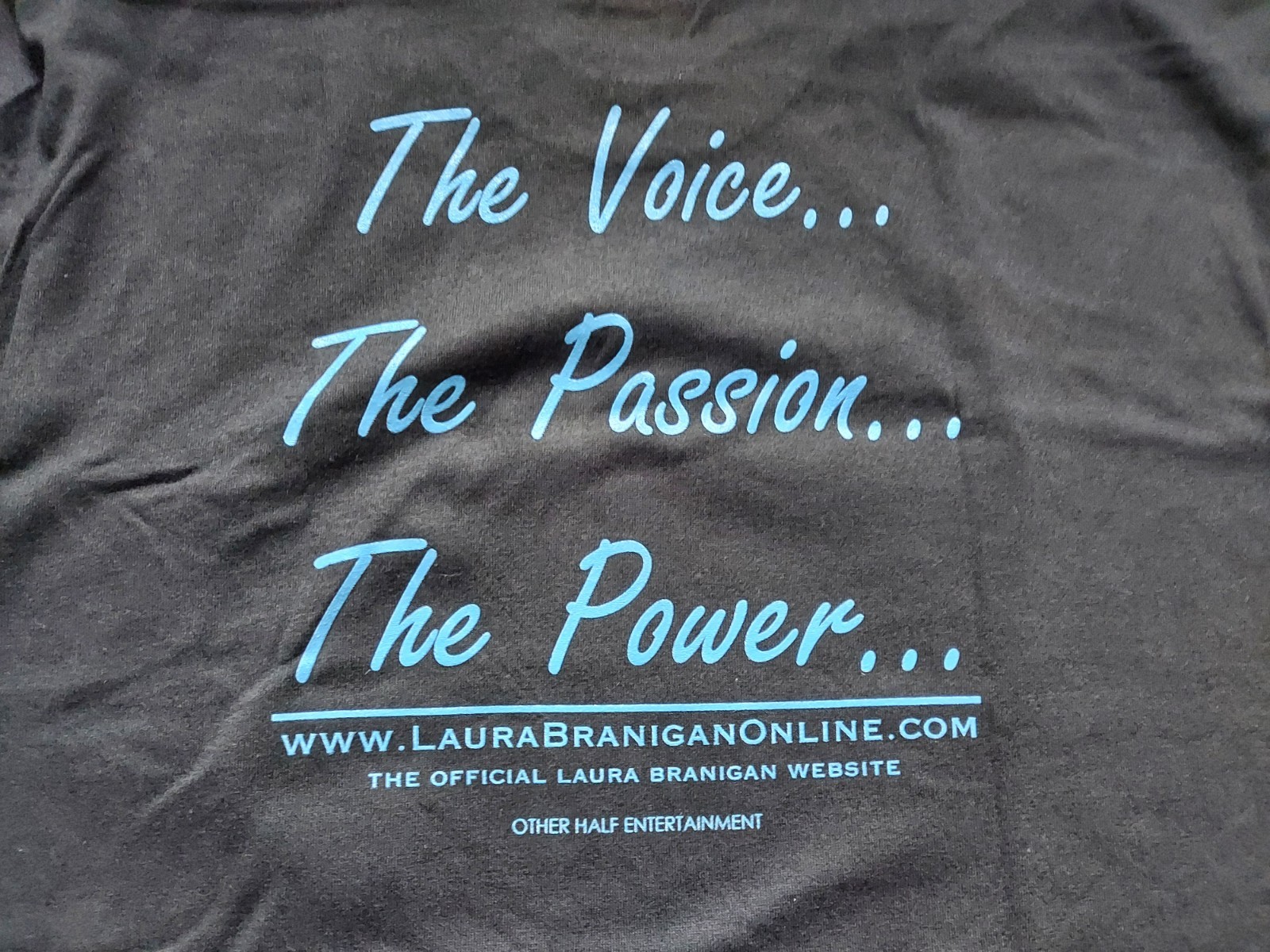 T shirt Remembering Laura Branigan altra metà intrattenimento fan club Gloria XL