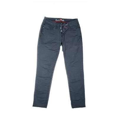 BUENA VISTA S Jeans 7/8 Hose Marine Damen Malibu Stretch Stoff dünn low Rise W28