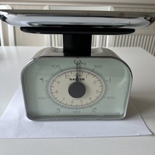 Retro Salter Mechanical Kitchen Scales Lbs And Kgs Chrome Metal Measuring Bowl 