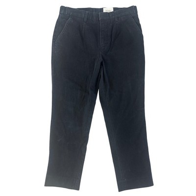 Basic Rights Black Twill Trousers Pants Adjustable Mens Size Small Minimalist