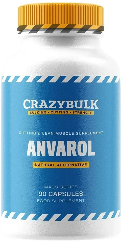 CrazyBulk ANVAROL for Cutting & Lean Muscle Supplement - 90 Capsules Pack Of 1