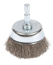 Forney 72732 6000 rpm 1/4 in. Shank Fine Crimped Wire Cup Brush 3 Dia. in.