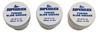 Superslick Tuning Slide Grease 3 Pack Trumpet Trombone Tuba Smooth Seal