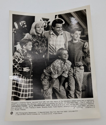 1989 Joanna Kerns B Gold Todd Starks Robin Thicke Growing Pains TV Press Photo